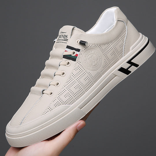 Damen Sportliche Sneaker mit perforierter Oberflächenstruktur und flexiblem Sohlenprofil EB