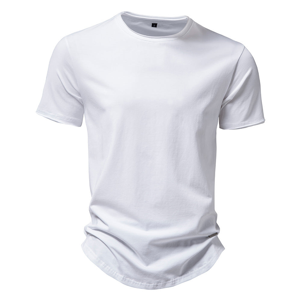 Herren Premium Baumwoll T-Shirt mit trendigem Schnitt EB