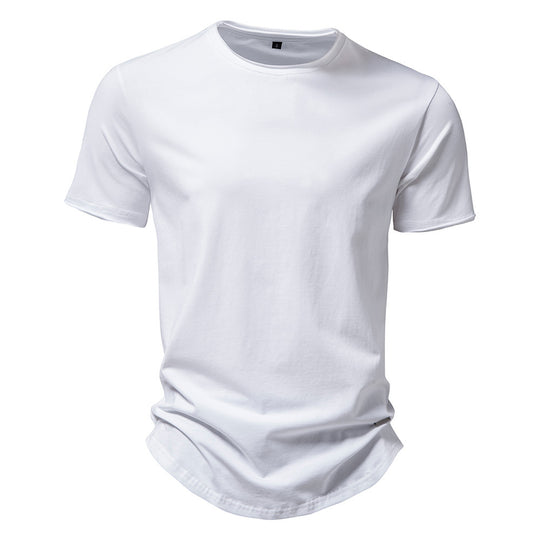 Herren Premium Baumwoll T-Shirt mit trendigem Schnitt EB