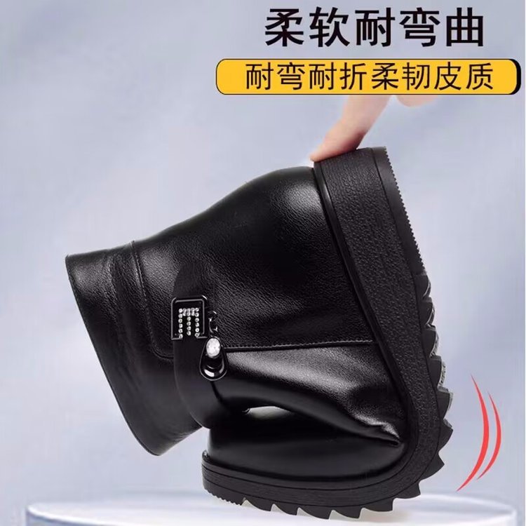Damen Winterliche Stiefeletten mit modischer Klappfunktion und warmem Innenfutter EB