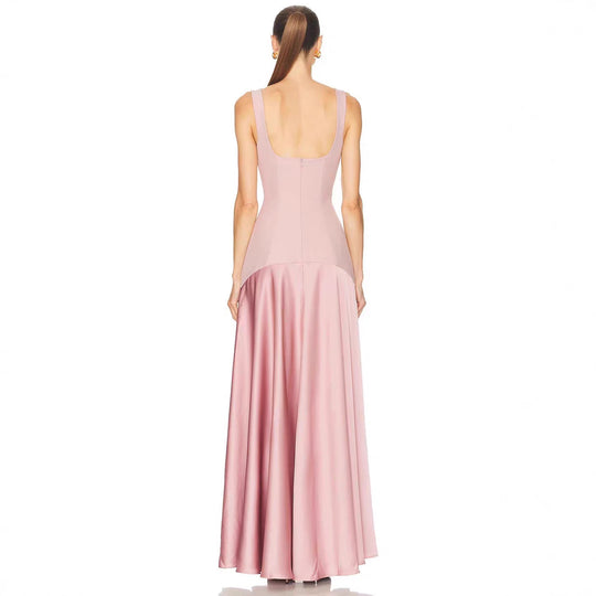 Damen elegantes Kleid mit figurformendem Schnitt und elegantem Reißverschluss EB