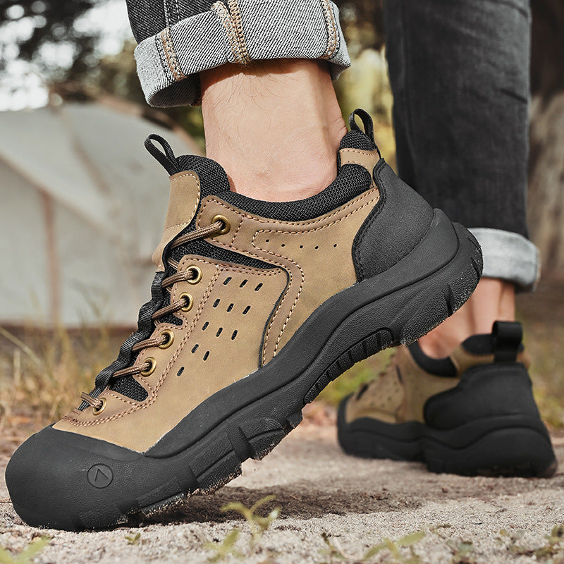 Herren robuste Trekking-Schuhe mit stoßdämpfender Sohle und atmungsaktivem Obermaterial EB