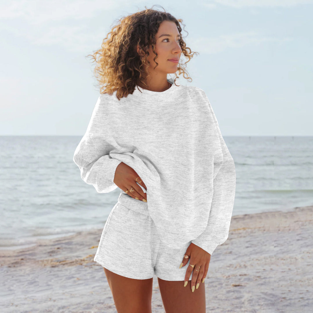 Damen Oversize-Sweatshirt mit Raglanärmeln EB