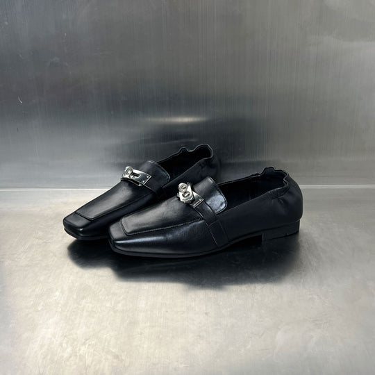 Damen Elegante Mokassins mit modischer Schnallenverzierung EB