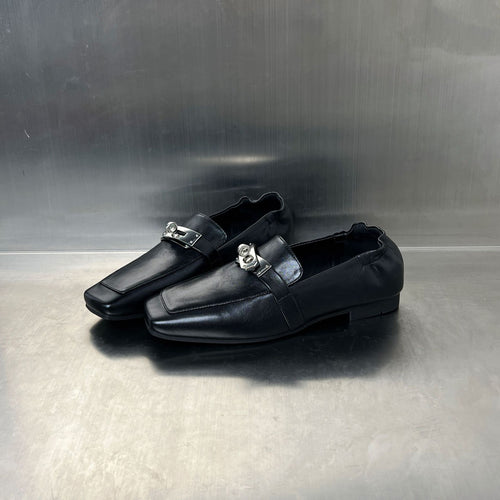 Damen Elegante Mokassins mit modischer Schnallenverzierung EB