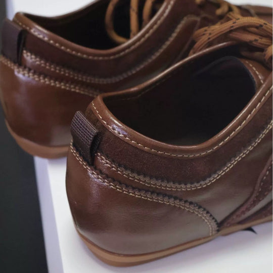 Damen Sportliche Lederfreizeitschuhe mit flexiblem Schnürsystem EB
