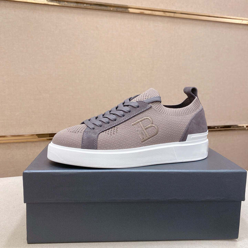 Damen Leichte Komfort Sneakers mit atmungsaktiver Strickoberfläche und flexibler Sohle EB