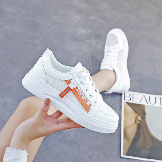 Damen Freizeitsneaker mit modischem Schriftzug und dämpfender Laufsohle EB