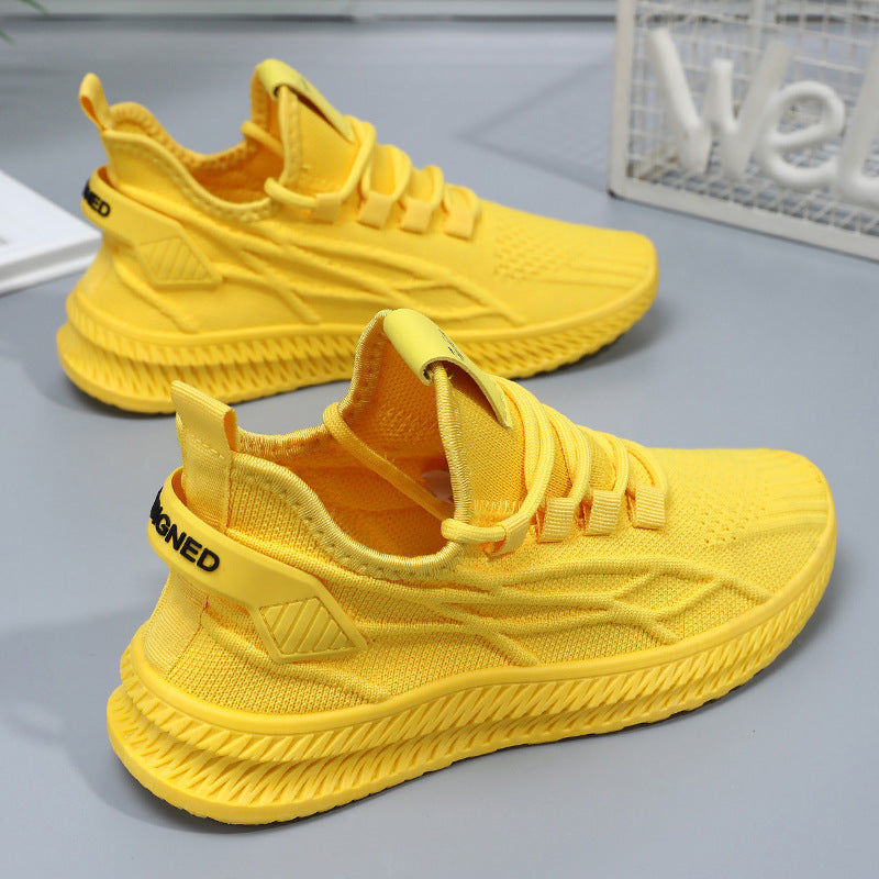 Damen Atmungsaktive Lauf-Sneaker mit flexibler Sohle und Knit-Obermaterial EB