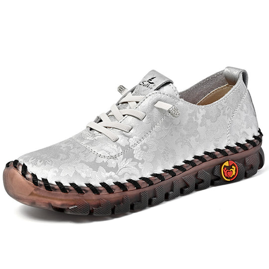 Damen Bequeme und modische Sneaker mit Blumenmuster EB