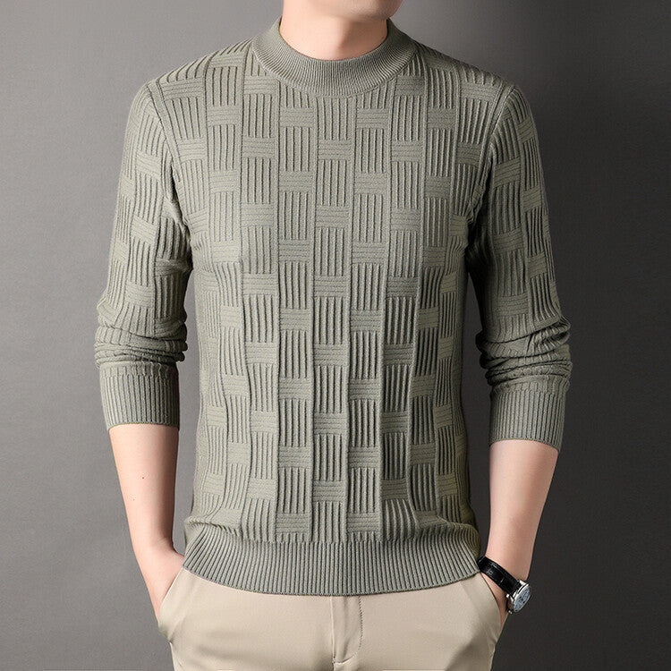 Herren Feinstrickpullover mit modernem Strukturdesign EB