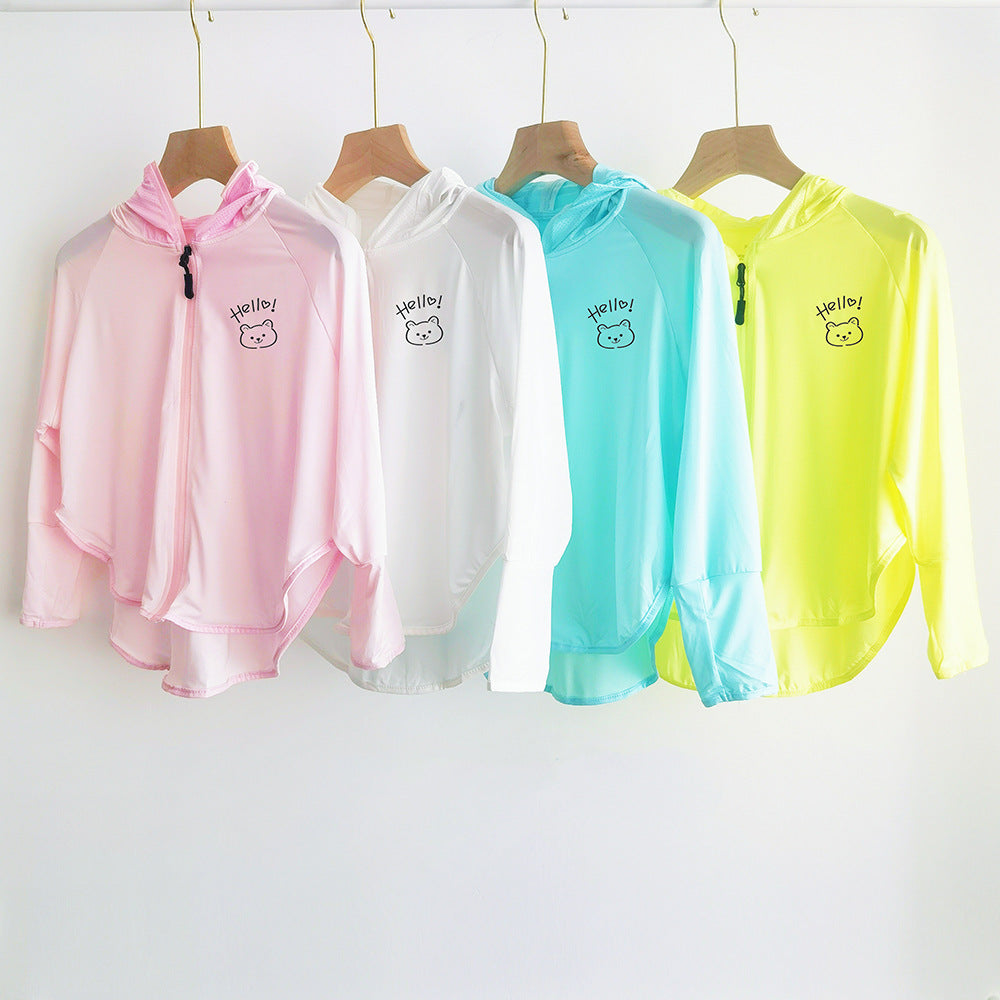 Damen Leichte Kapuzenjacke mit verspieltem Motiv EB