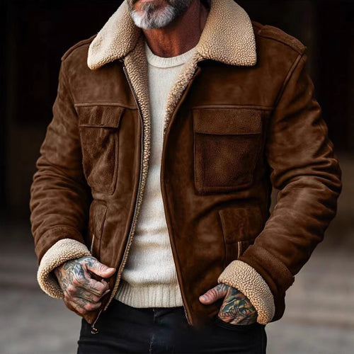 Herren Luxus Lammfell jacke EB
