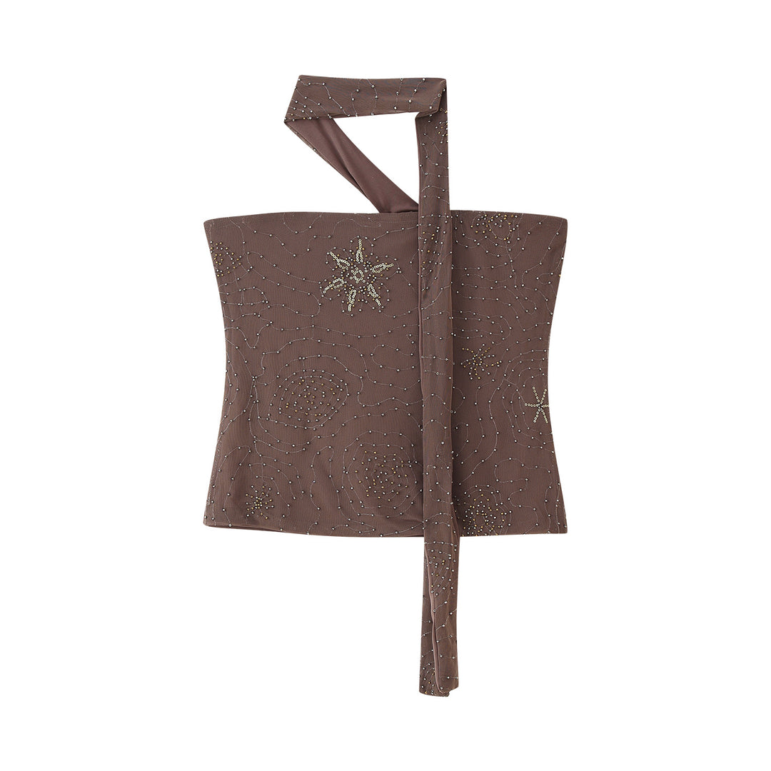 Damen Weite Hosen mit eleganter Stickerei EB