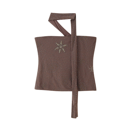 Damen Weite Hosen mit eleganter Stickerei EB