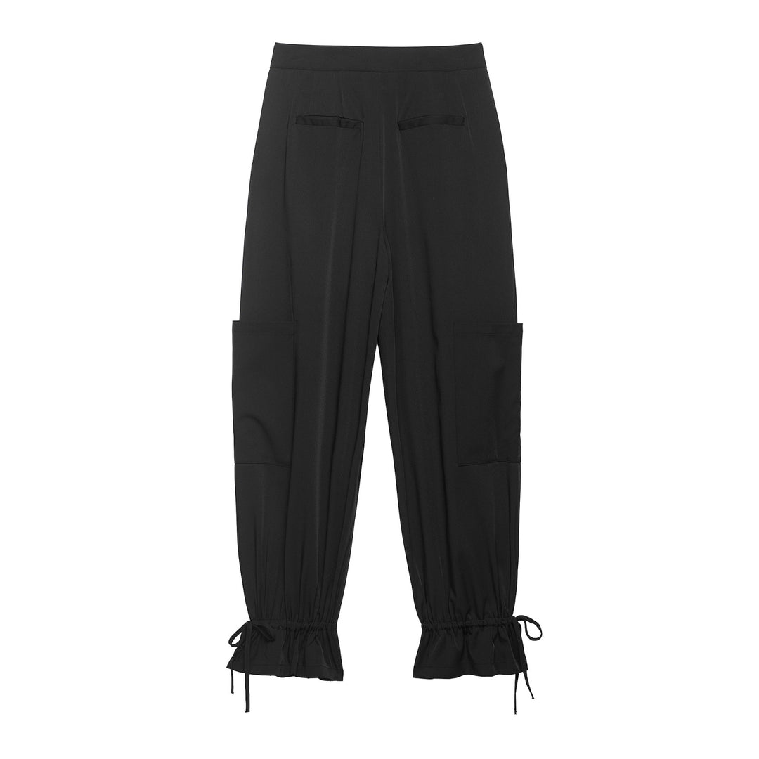 Damen Cargo-Hose mit elastischem Bund und praktischen Taschen EB