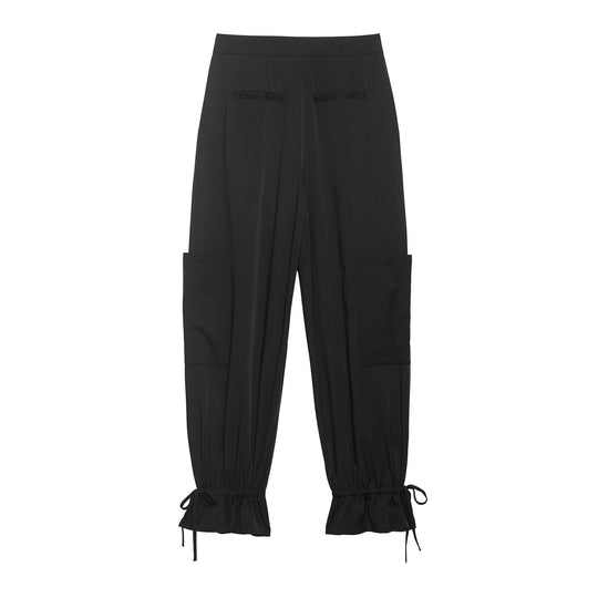 Damen Cargo-Hose mit elastischem Bund und praktischen Taschen EB