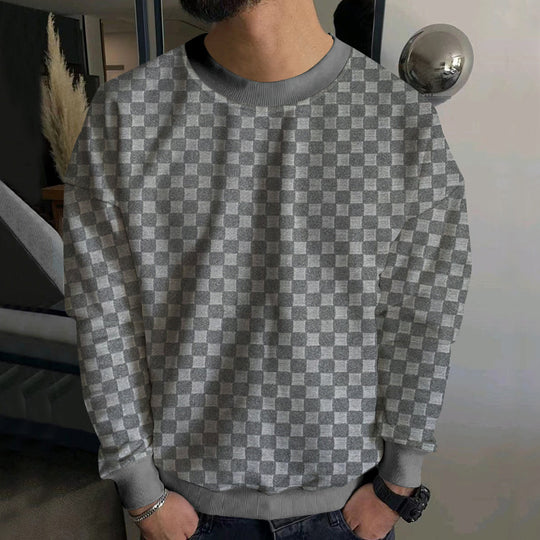 Herren Modischer Sweatshirt mit strukturiertem Design EB