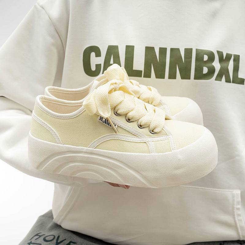 Damen Modische Sneaker mit elastischer Schnürung und komfortabler Sohle EB