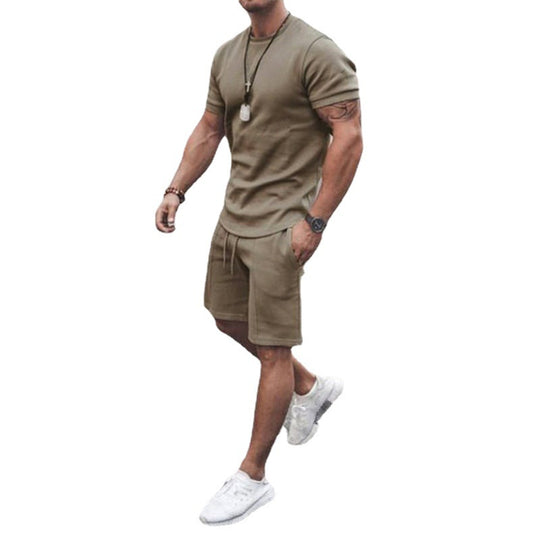 Herren sportliches Kurzarm-Set aus atmungsaktivem Material EB