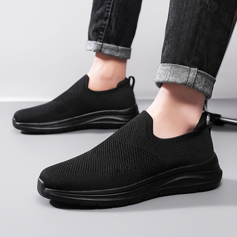 Damen Komfortable Slip-On Sneakers mit atmungsaktivem Obermaterial EB