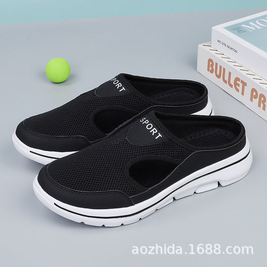 Damen nan atmungsaktive Netzgewebe-Slipper mit ergonomischem Komfortfußbett EB