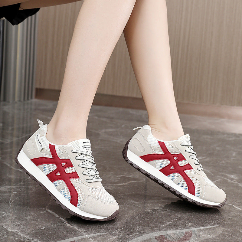 Damen Lauf Sneaker mit atmungsaktivem Mesh-Obermaterial und dämpfender Sohle EB