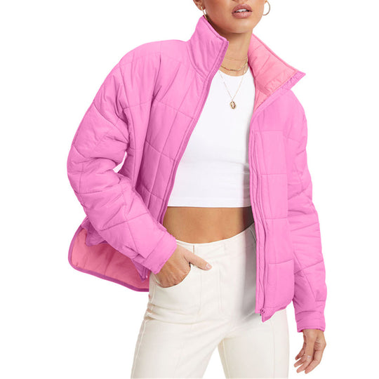 Damen wärmeisolierte Steppjacke mit hohem Kragen EB