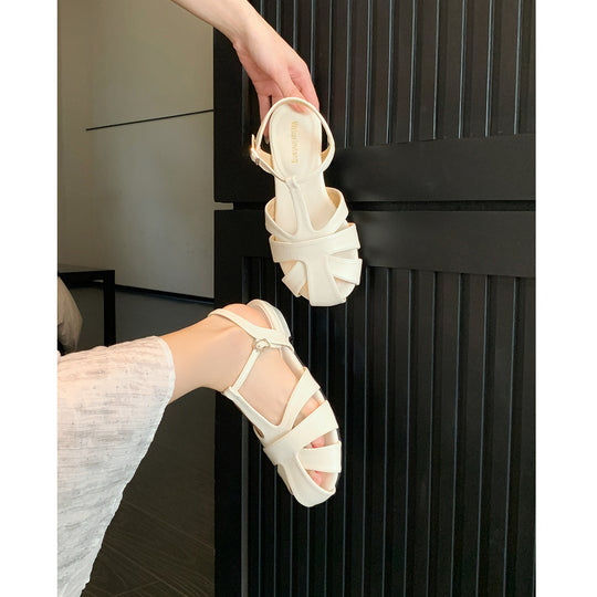 Damen Slingback Sandalen mit komfortablem Fußbett und elegantem Riemendesign EB