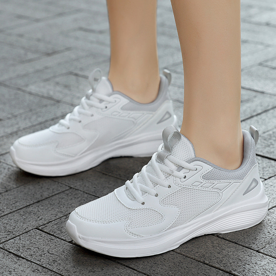 Damen Sportliche Sneakers mit atmungsaktivem Mesh und rutschfester Sohle EB