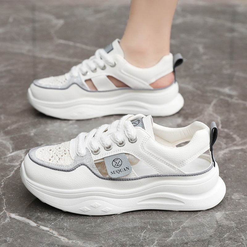 Damen Sportliche Sneakers mit atmungsaktiven Einsätzen und modernem Design EB