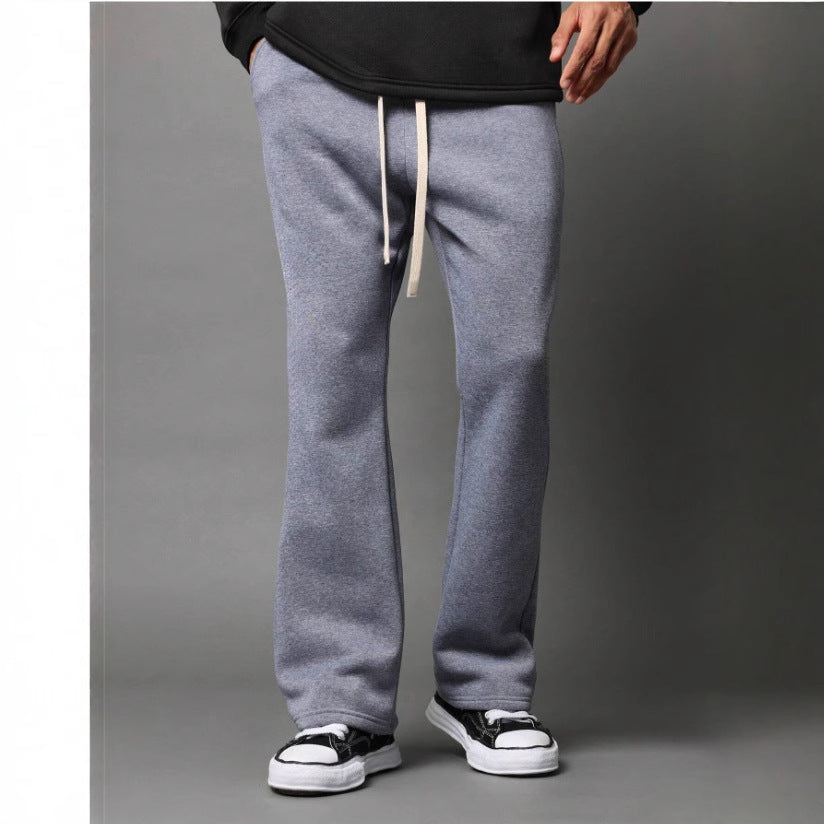 Herren nan locker geschnittene Jogginghose mit geradem Bein und elastischem Kordelbund EB