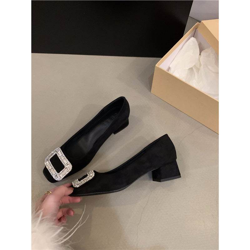 Damen elegante Pumps mit Glitzerakzenten EB