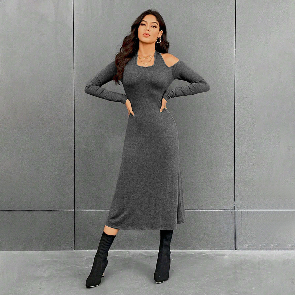 Damen figurbetontes Midikleid mit Neckholder, Cut-Out-Schultern und taillierter Jersey-Silhouette Eichborn Berlin