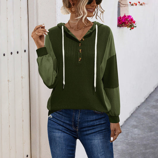 Damen Kapuzensweater mit strukturiertem Design und sportivem Schnitt EB