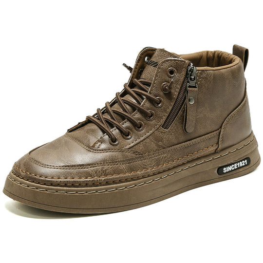 Damen Hohe Sneakers mit sportlichem Design und praktischer Reißverschlussöffnung EB