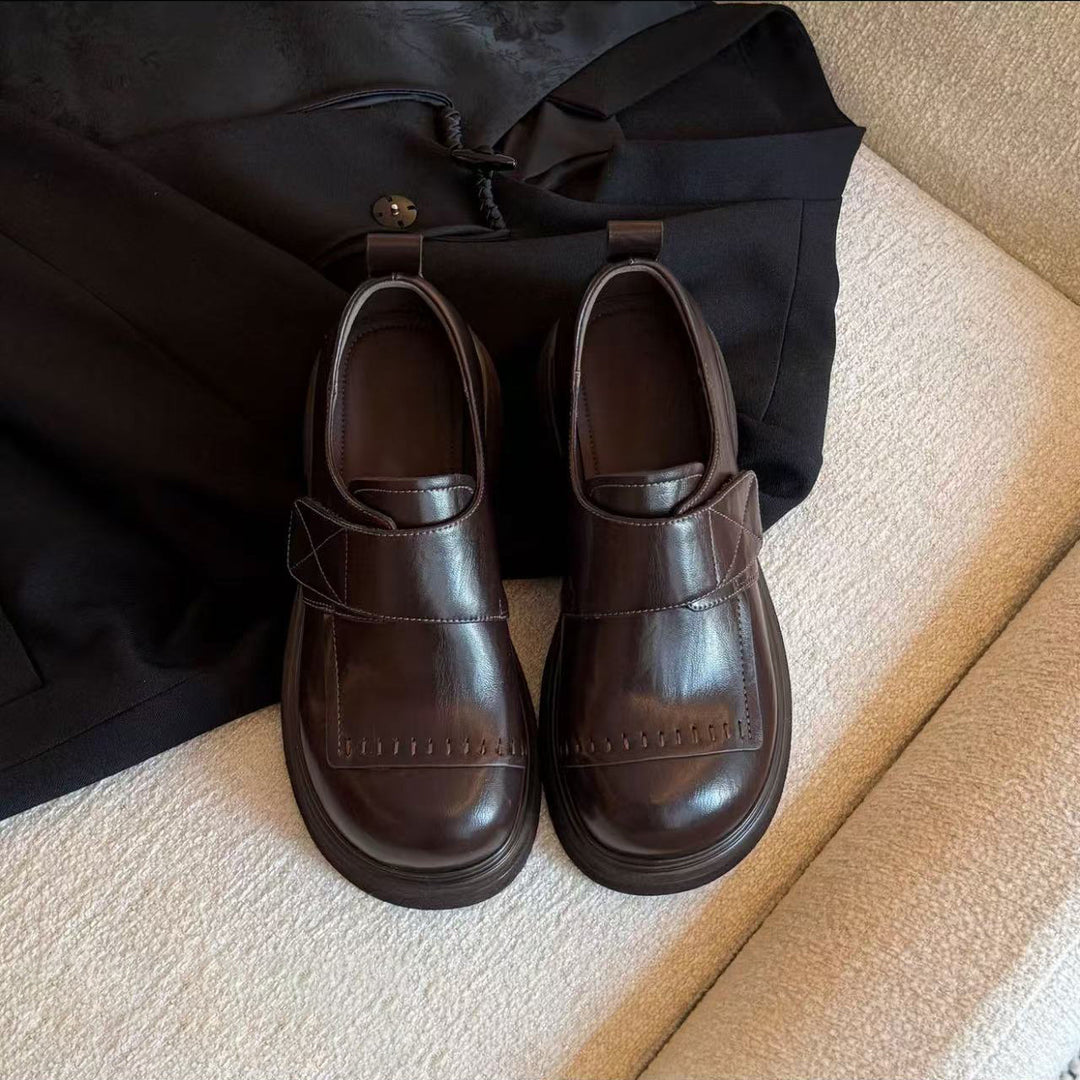 Damen Mokassins mit modischem Riemen und komfortabler Sohle EB