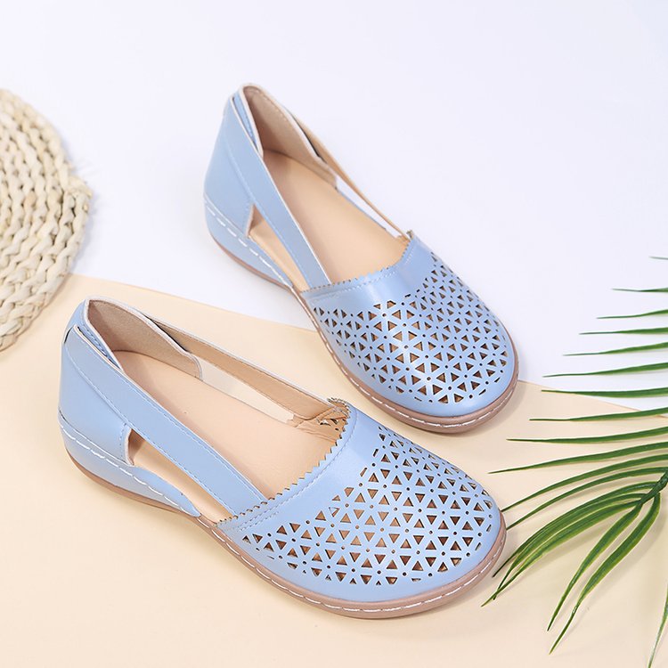 Damen Luftige Clogs mit besonders atmungsaktivem Lochdesign und komfortabler Laufsohle EB
