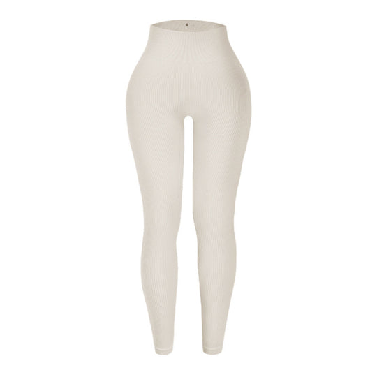 Damen Hochtaillierte Fitness-Leggings mit Struktur EB