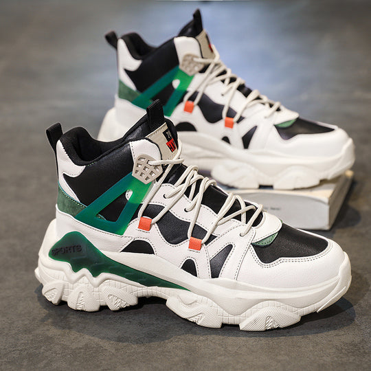 Damen Modische Sport Sneaker mit hohem Schaft und rutschfester Sohle EB