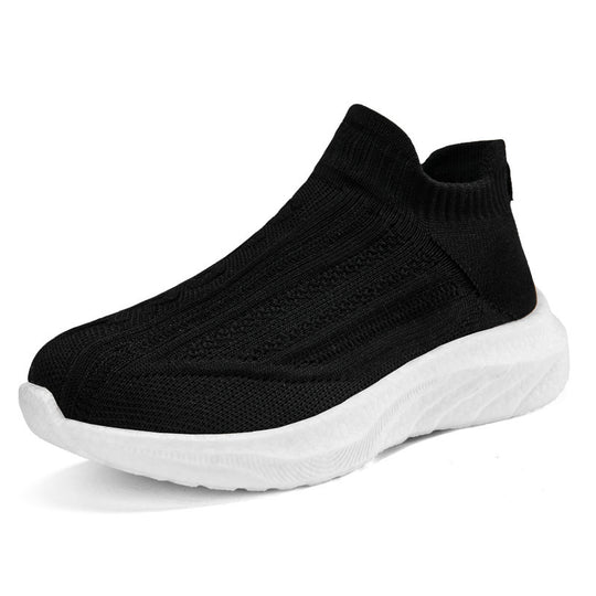 Damen Strick-Sneaker mit rutschfestem Profil und atmungsaktiver Obermaterialstruktur EB