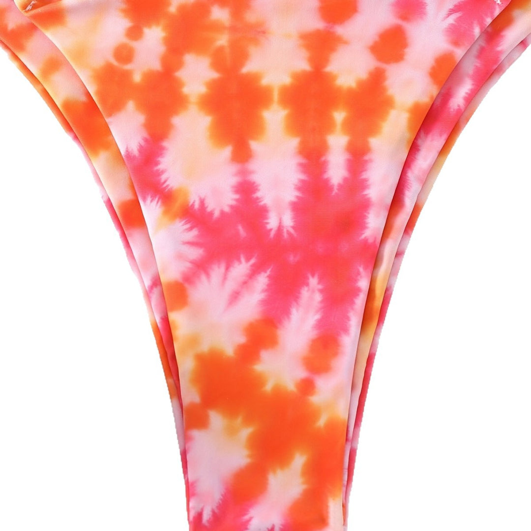 Damen Triangel-Bikini mit modischem Bindeband-Design EB