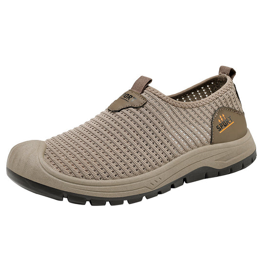 Damen Sportliche Slip-On Freizeitschuhe mit atmungsaktiver Struktur EB