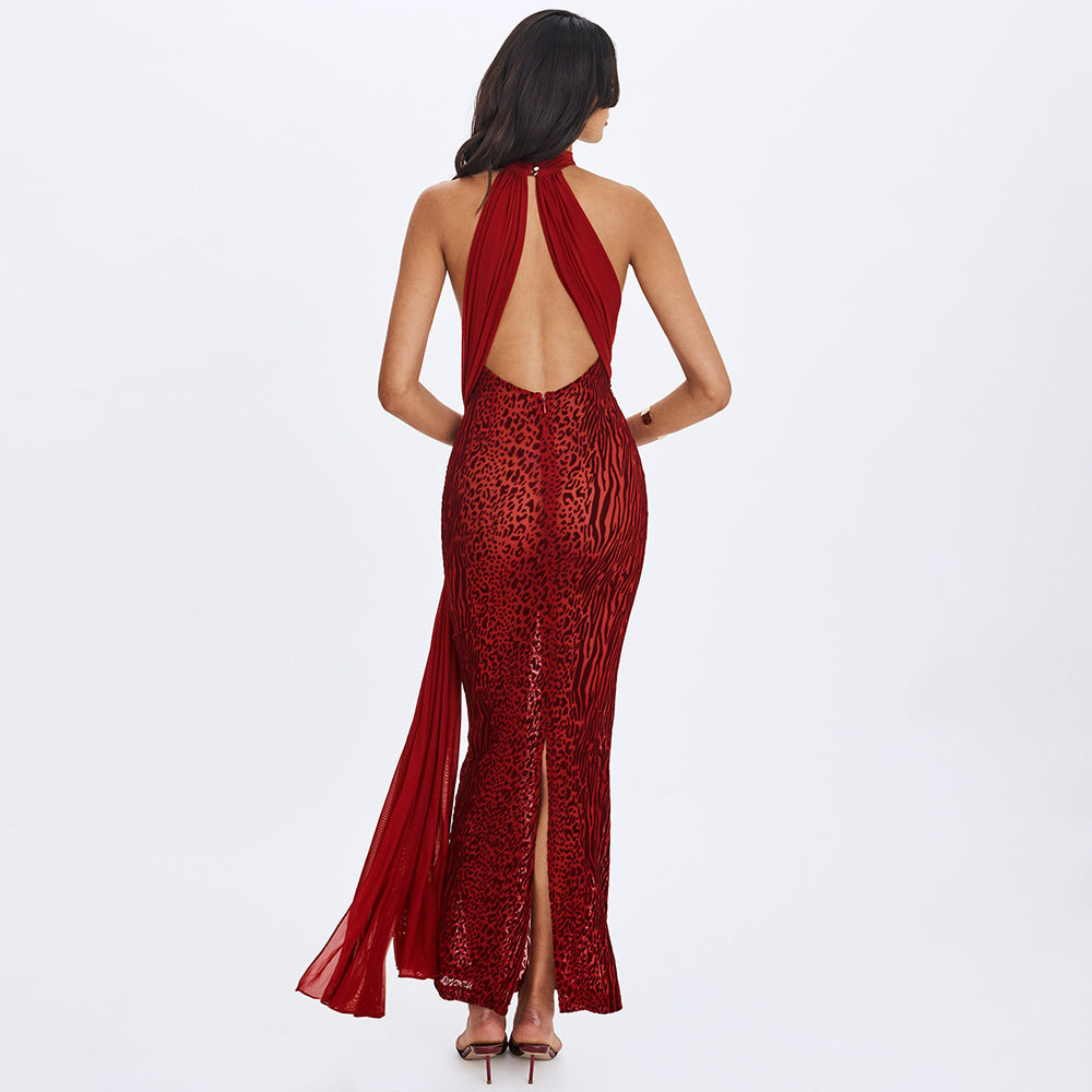 Damen Elegantes Maxikleid mit raffiniertem Schnitt und dezentem Glanz EB