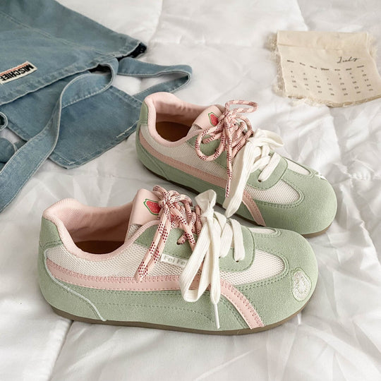 Damen Sportliche Sneakers aus atmungsaktivem Material mit rutschfester Sohle EB