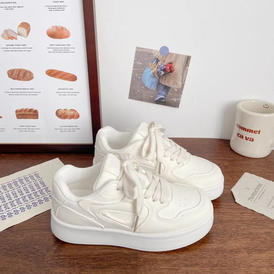 Damen Sneaker mit dicker dämpfender Sohle und atmungsaktivem Obermaterial EB