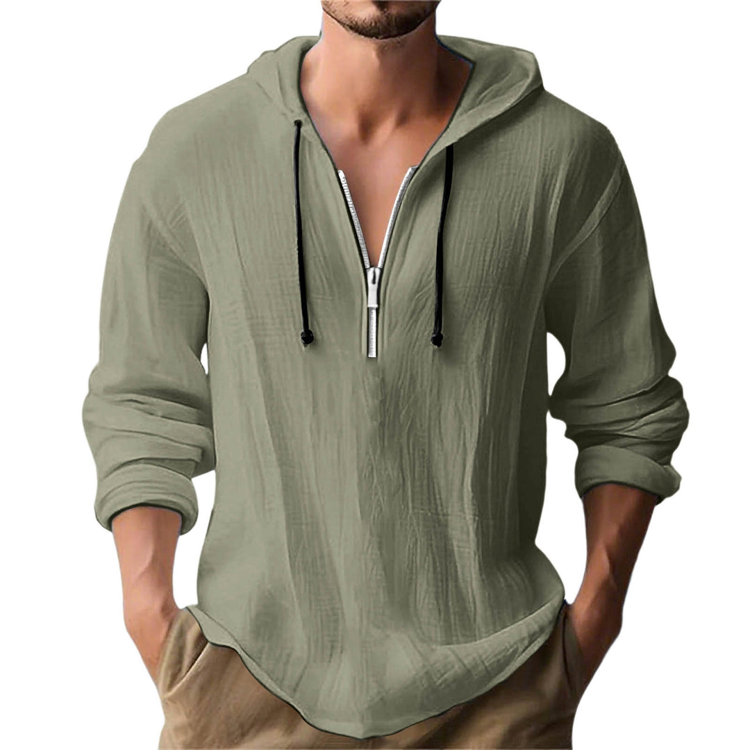 Herren lässiger Kapuzenpullover mit Reißverschluss EB