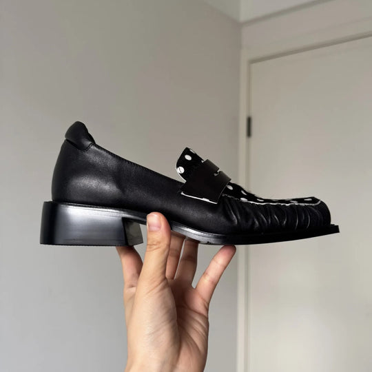 Damen Mokassins mit modernem Polka-Dots-Design und komfortabler Sohle EB