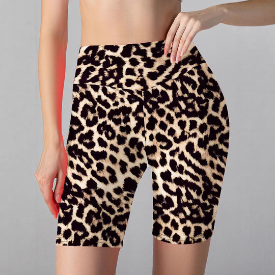 Damen Sportliche Hochbund-Radlerhose mit glänzendem Finish EB