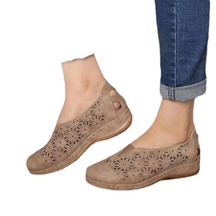 Damen bequeme Clogs mit modischem Perforationsdesign und ergonomischer Fußbettung EB